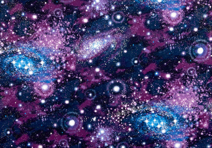 colorful galaxy fabric